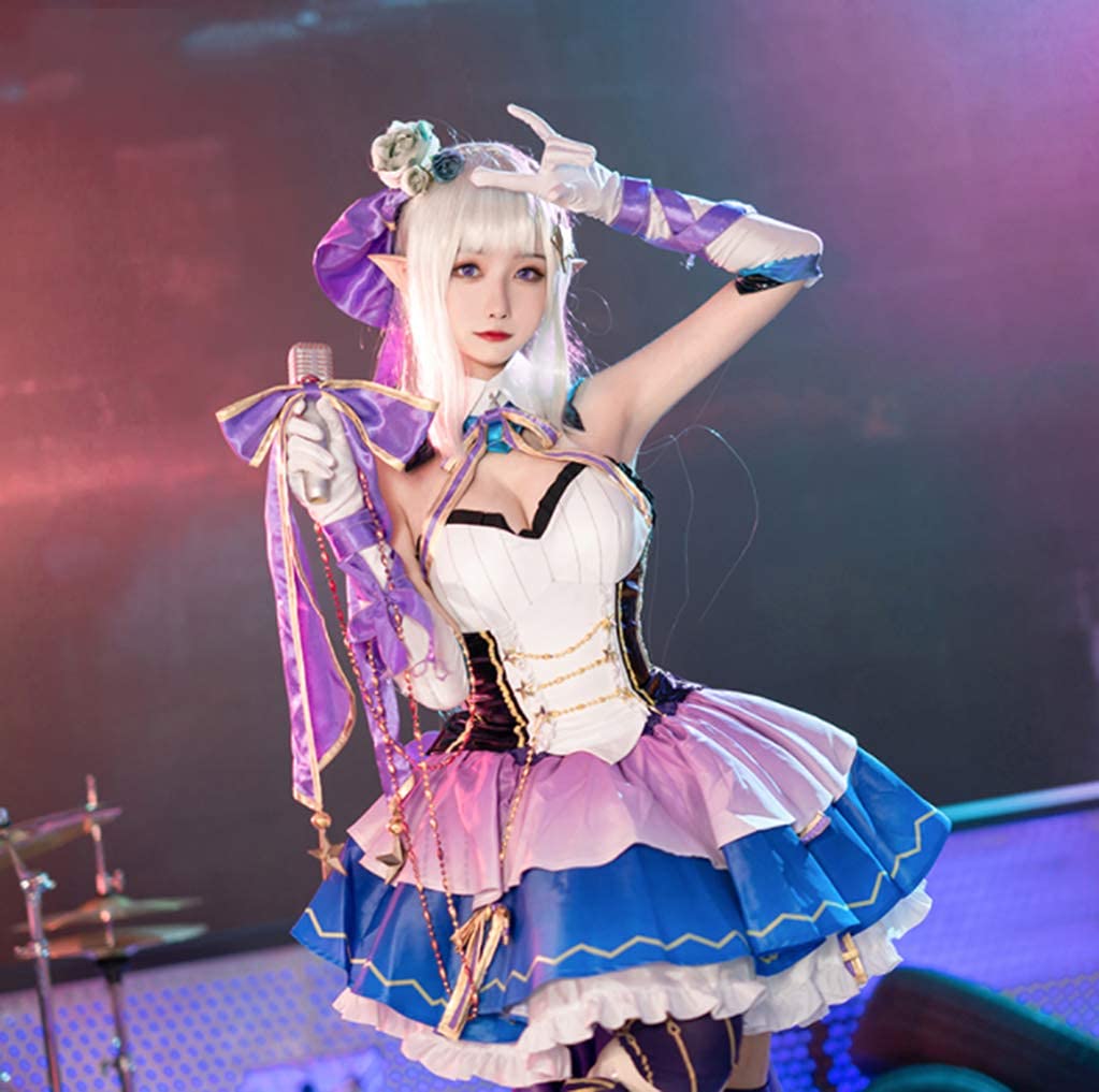 リゼロ エミリア アイドル衣装 コスプレ Amazon.co.jp: [GenericBrands] 漫雅cosリゼロ エミリア